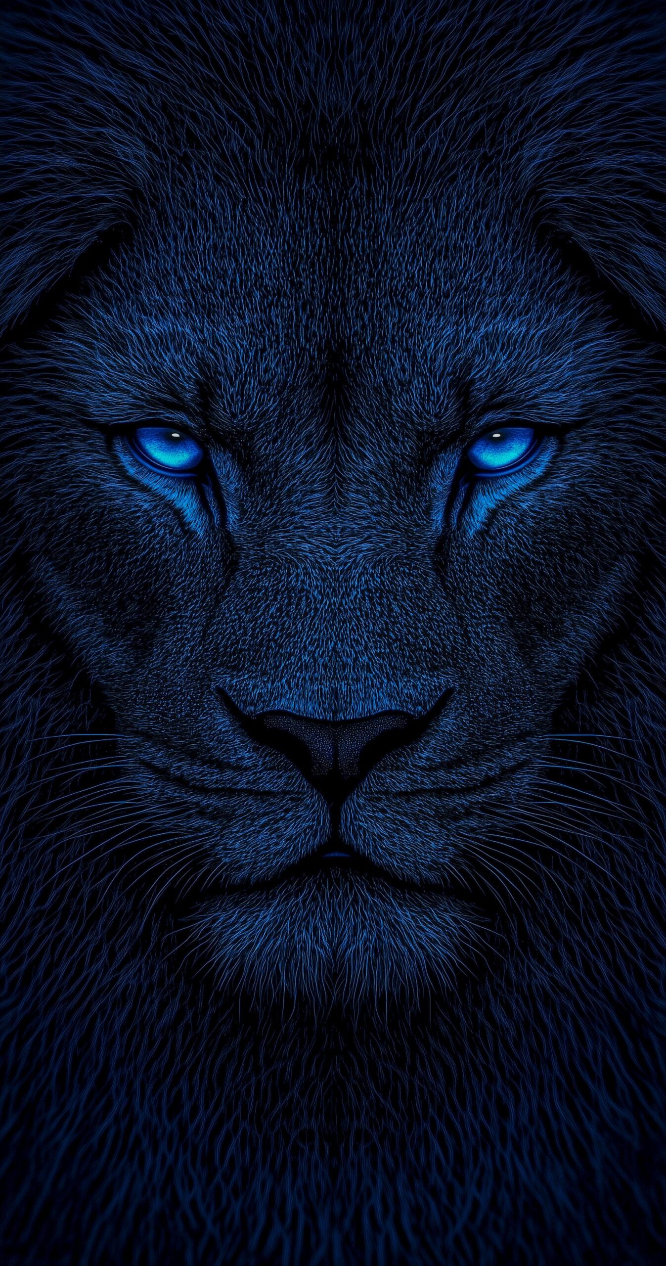 Blue Lion Wallpaper