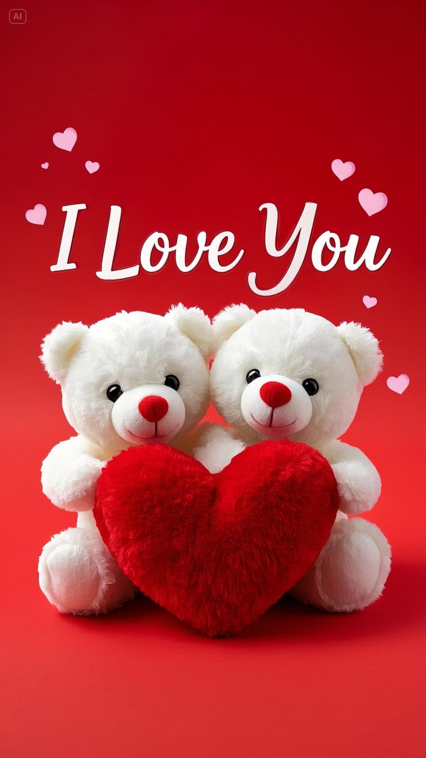 I Love You Teddy Bear Wallpaper