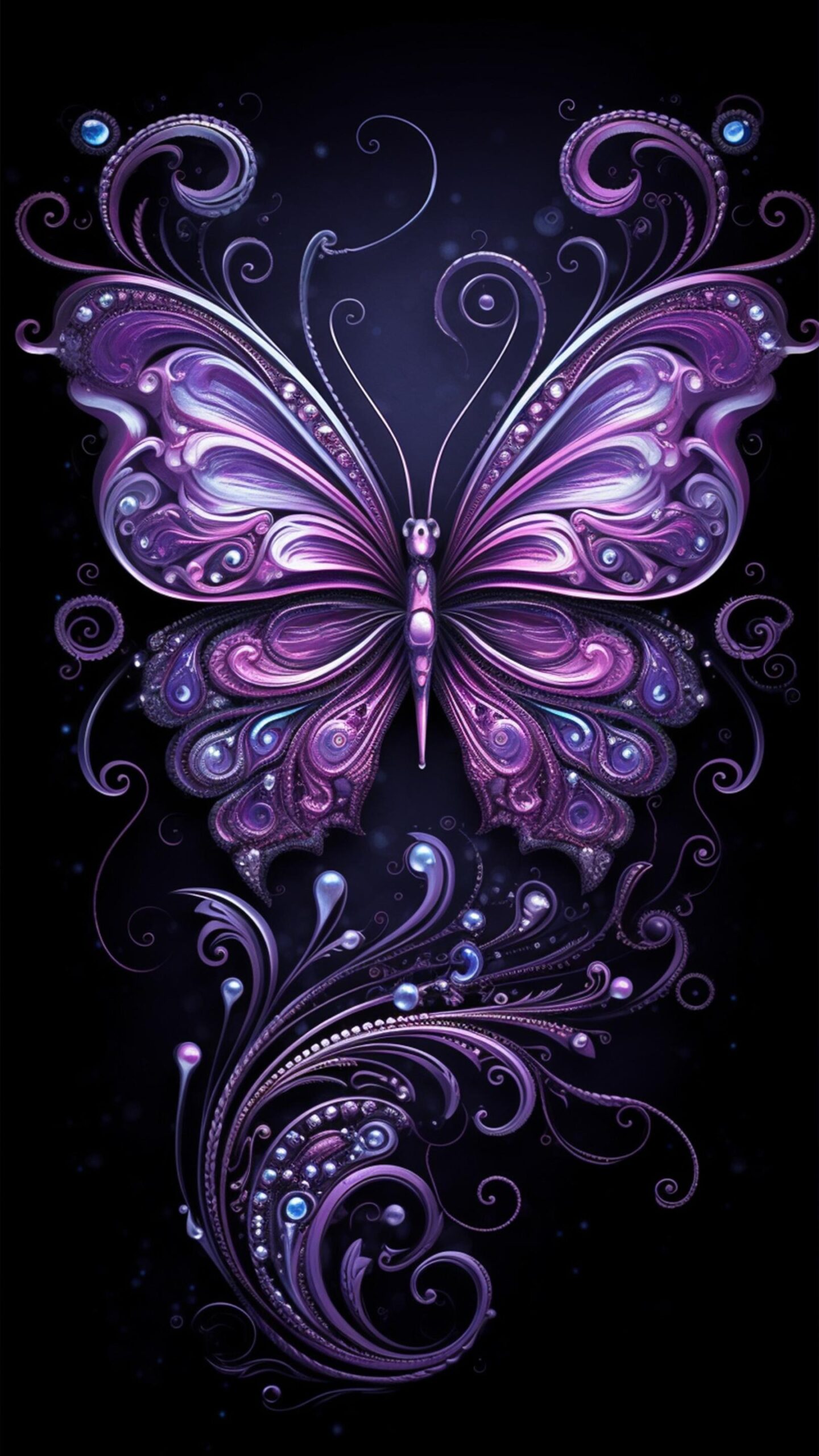 Purple Butterfly Wallpaper
